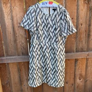 J.CREW Flutter Sleeve Key-Hole Silk Dress (Size 8)